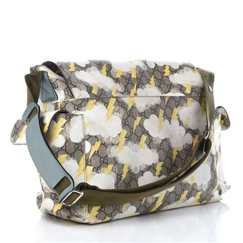 gucci lightning bolt diaper bag